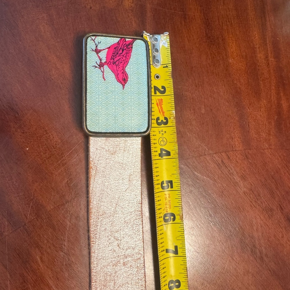 Pink Bird Belt Buckle